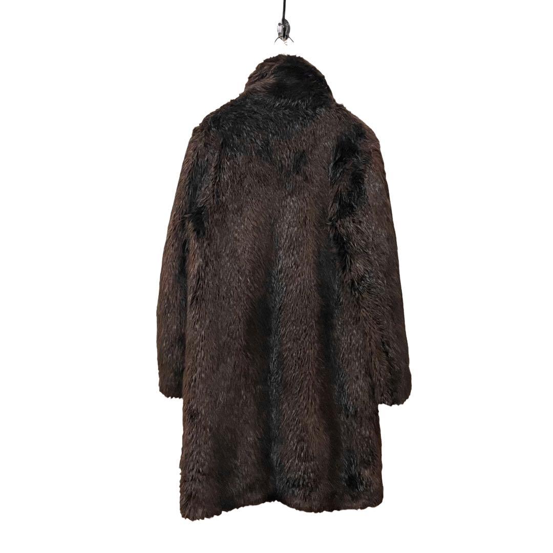 《未使用級》 マルタンマルジェラ ビーバーフェイクファーコート ブラウン