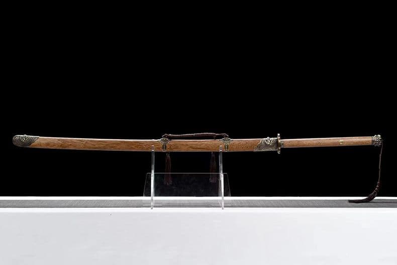 【屠竜の苗刀】繍春刀 牛尾刀 苗刀 手鍛造打 鋼刀 冷兵器 古兵器 武具 武蔵