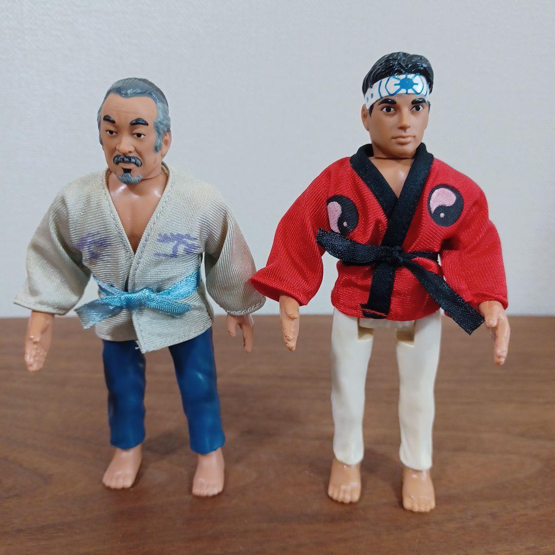 当時物　Remco社「ベスト・キッド」ミヤギ先生とダニエル・ラルーソのフィギュア