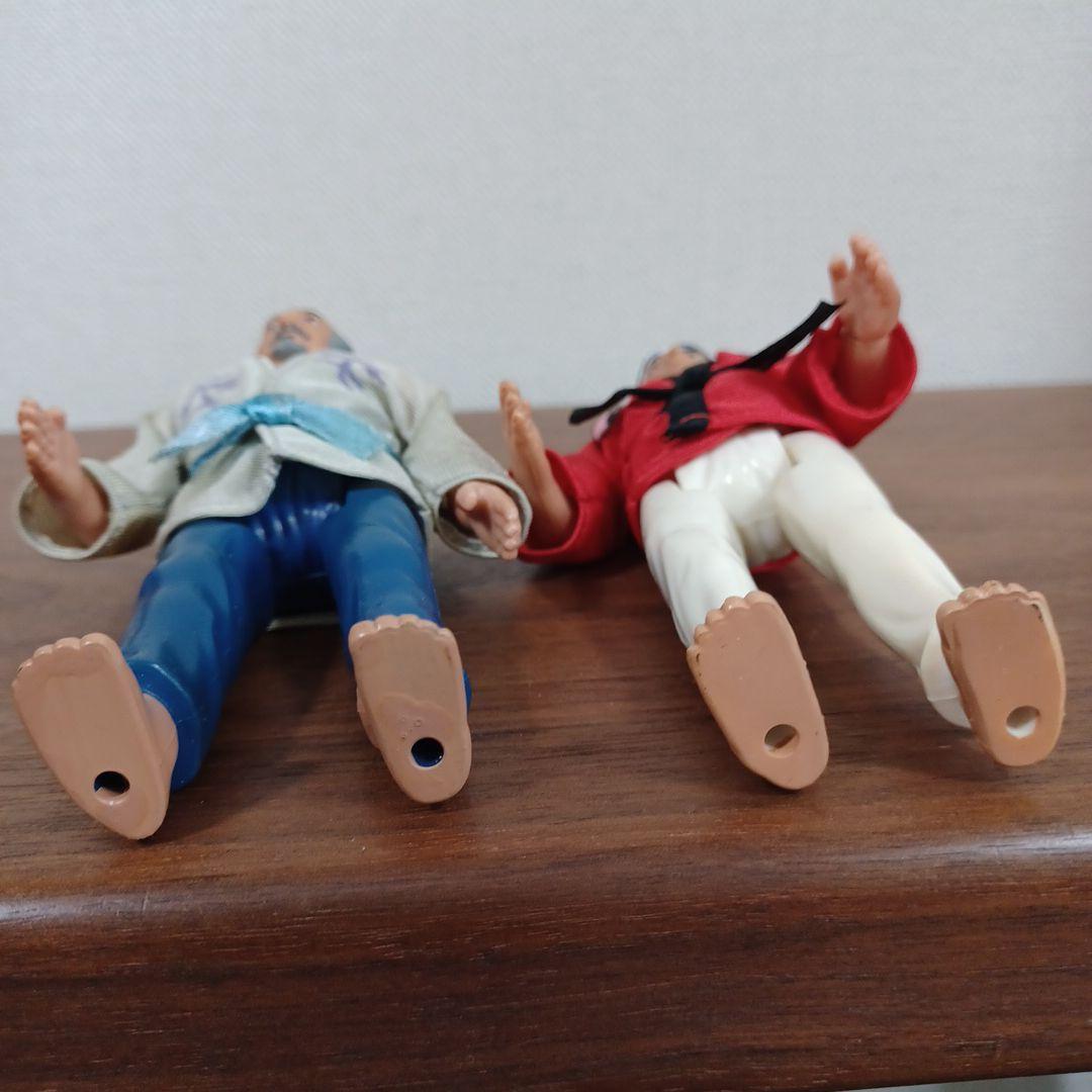 当時物　Remco社「ベスト・キッド」ミヤギ先生とダニエル・ラルーソのフィギュア