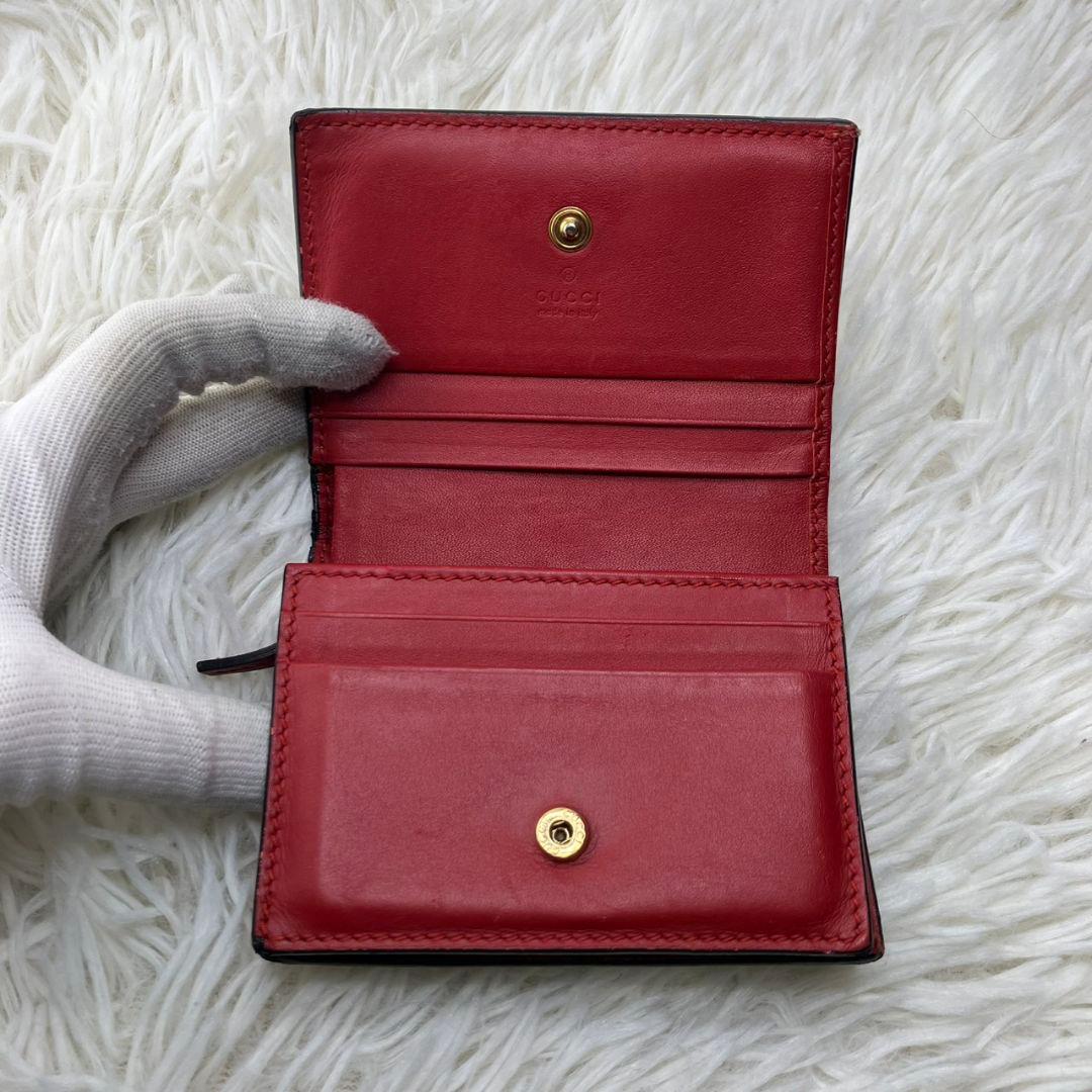 ✨美品✨ GUCCI 二つ折り財布 チェリー GG柄 ストーン抜けナシ