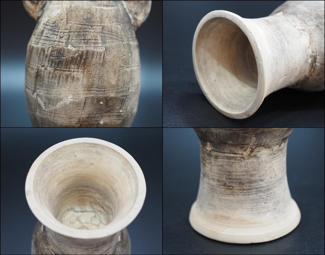 江戸期 木米造 「聾米一枝瓶」