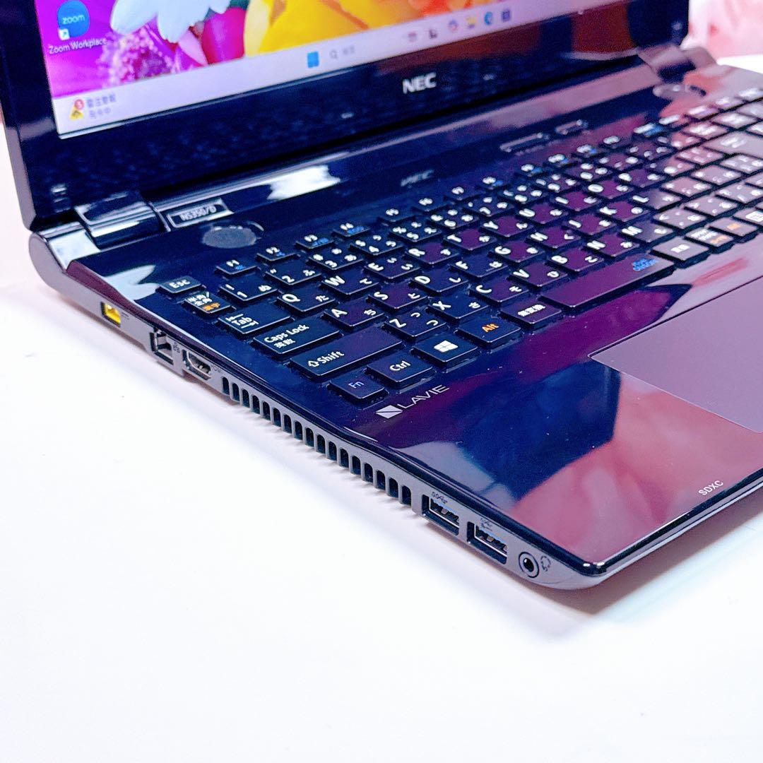 美品✨新品SSDで爆速✨ windows11 ノートパソコン✨カメラ ブルーレイ