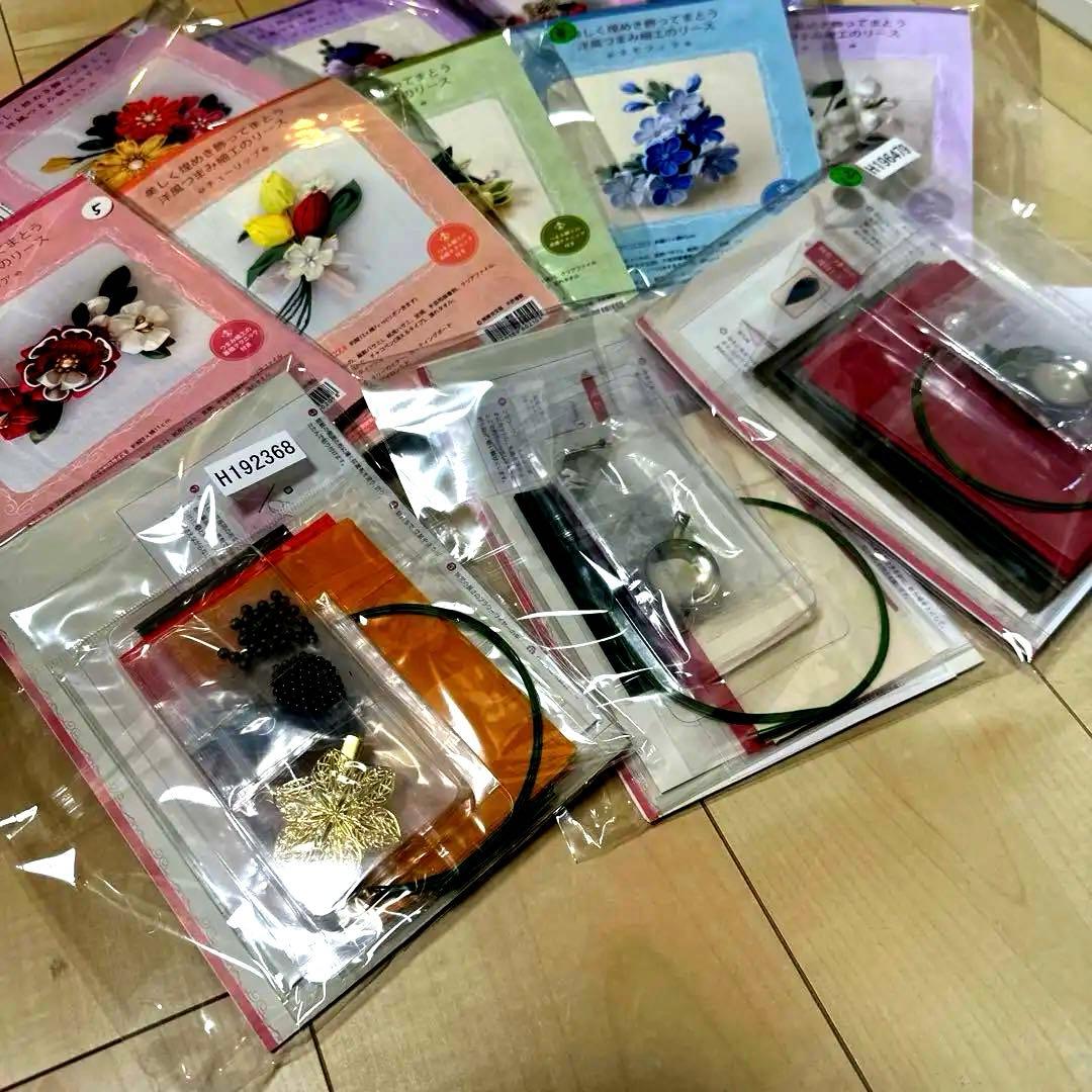 洋風つまみ細工のリースコレクション　【12ケ月コース】 ☆注意あり☆