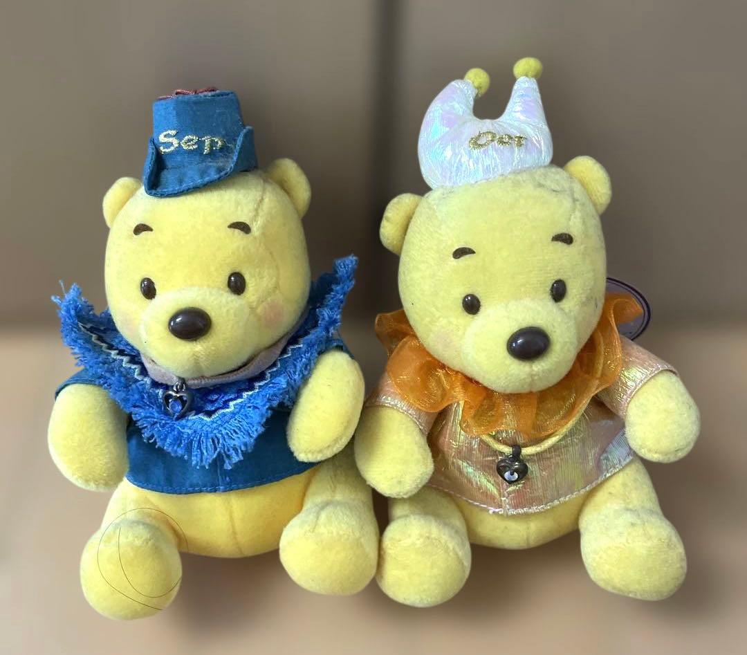 ディズニーストア　誕生石　プーさん　ぬいぐるみ　12個 セット