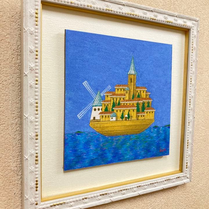 「海の旅へ」板絵テンペラ画