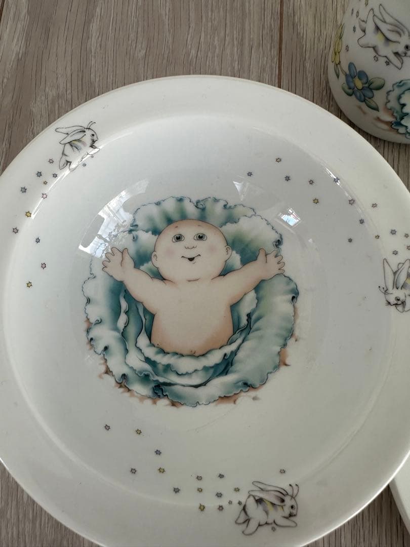 1984年イギリス製キャベツパッチ皿SETキャベツ人形ヴィンテージ あちゃちゅむ