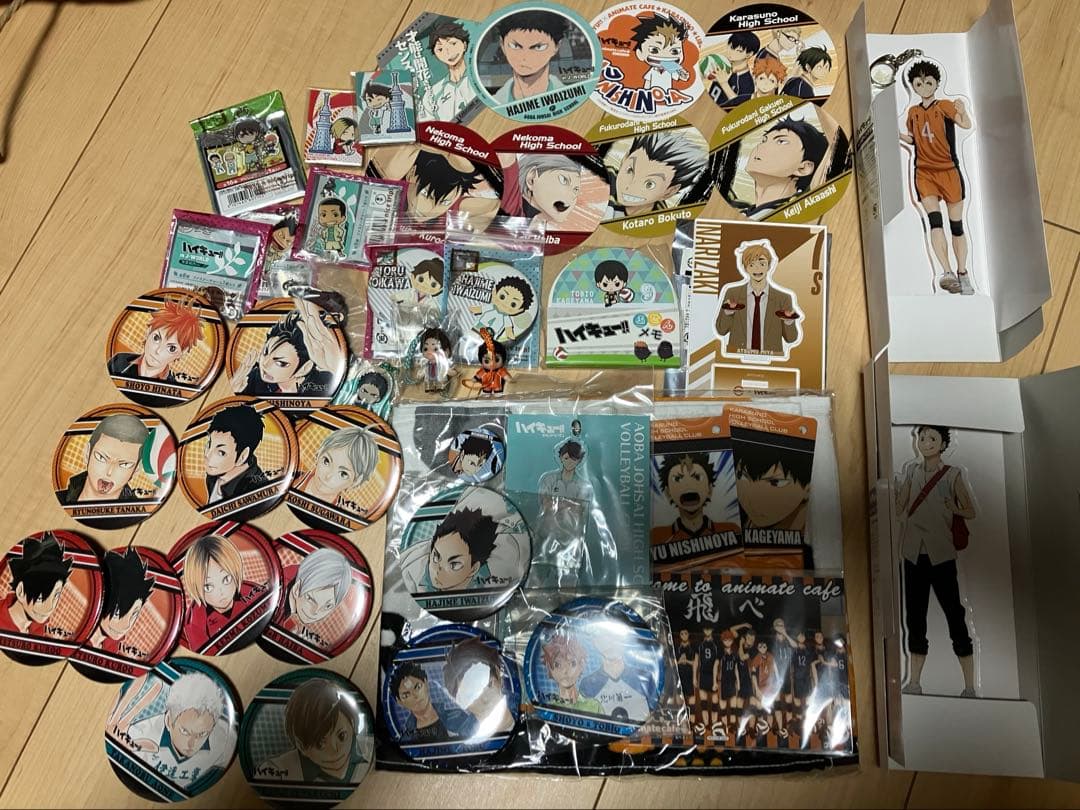 ハイキュー　キューピー　スカイツリー　原作缶バッジ初期　まとめ売り