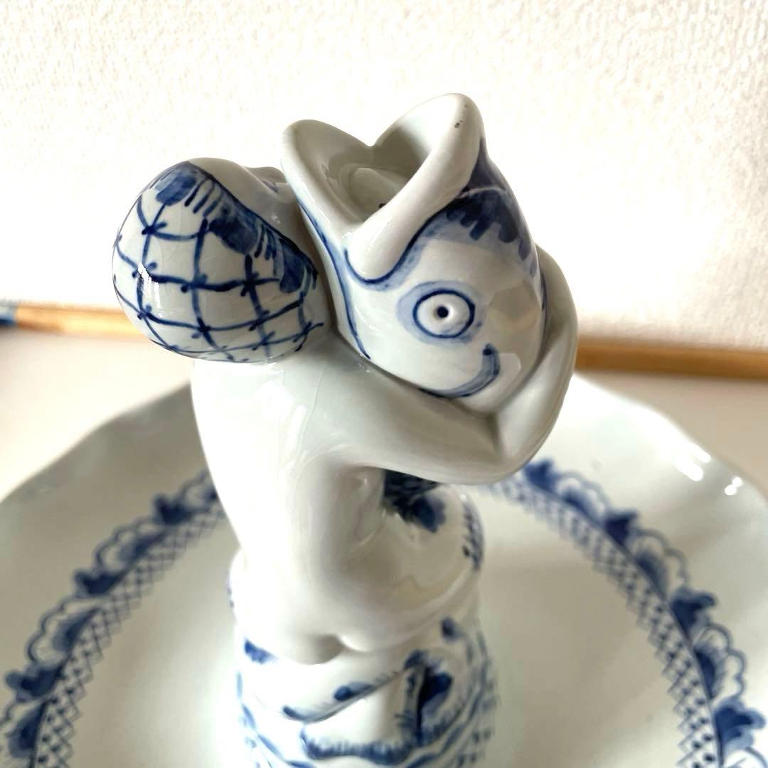 ＊Mermaid and Big fish＊ALUMINIA窯・美術品・