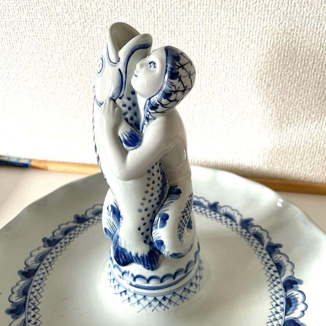 ＊Mermaid and Big fish＊ALUMINIA窯・美術品・