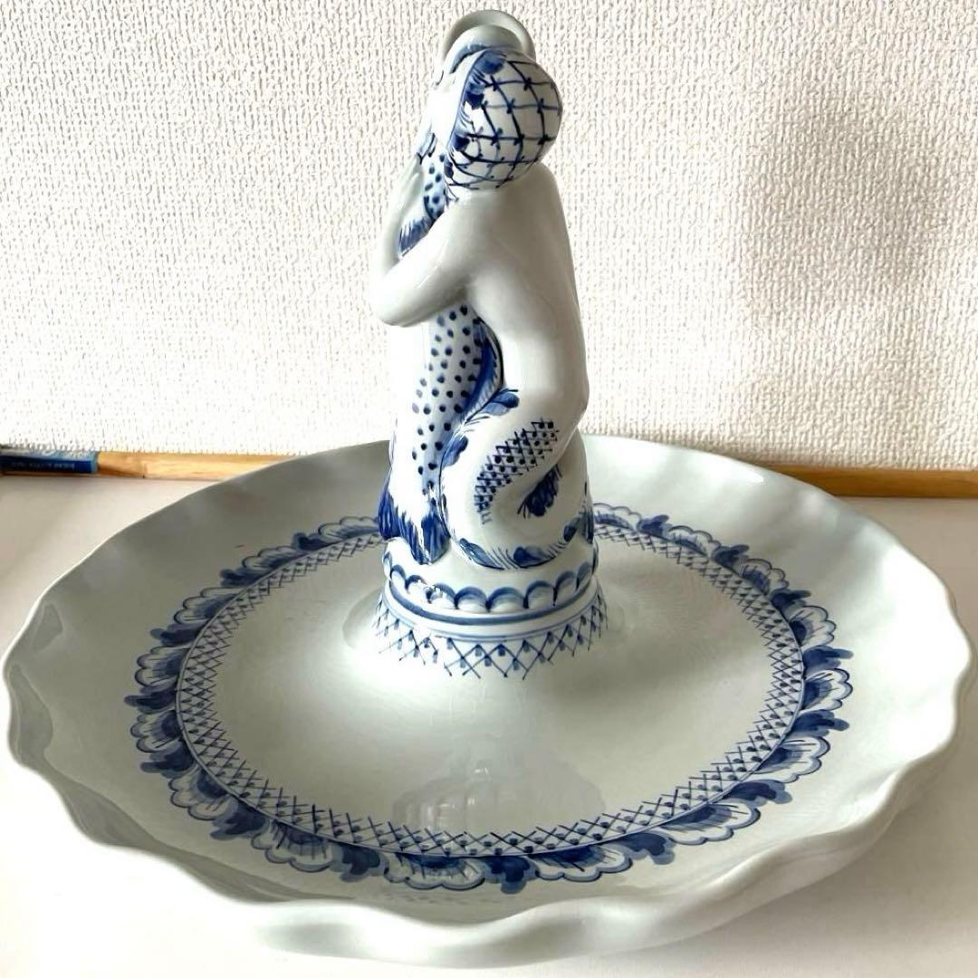 ＊Mermaid and Big fish＊ALUMINIA窯・美術品・