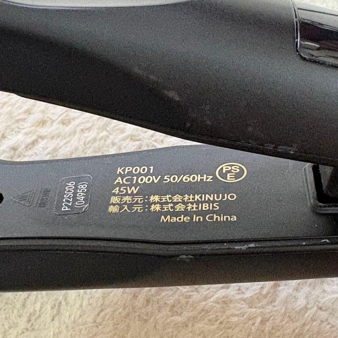 ジャンク品 KINUJO PRO ストレートヘアアイロン ブラック 箱無し