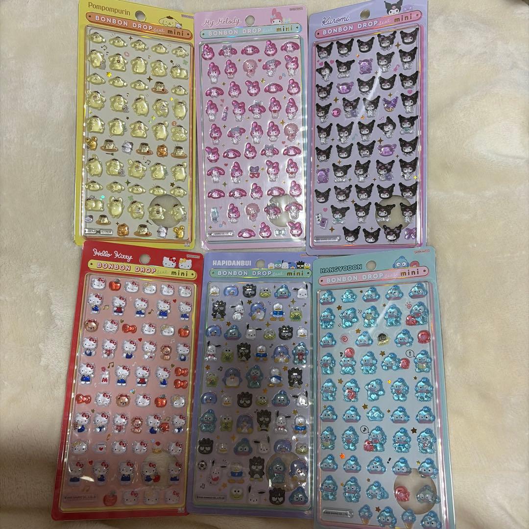 サンリオ　ボンボンドロップmini キティ　ポムポムプリン　シナモン　クロミ