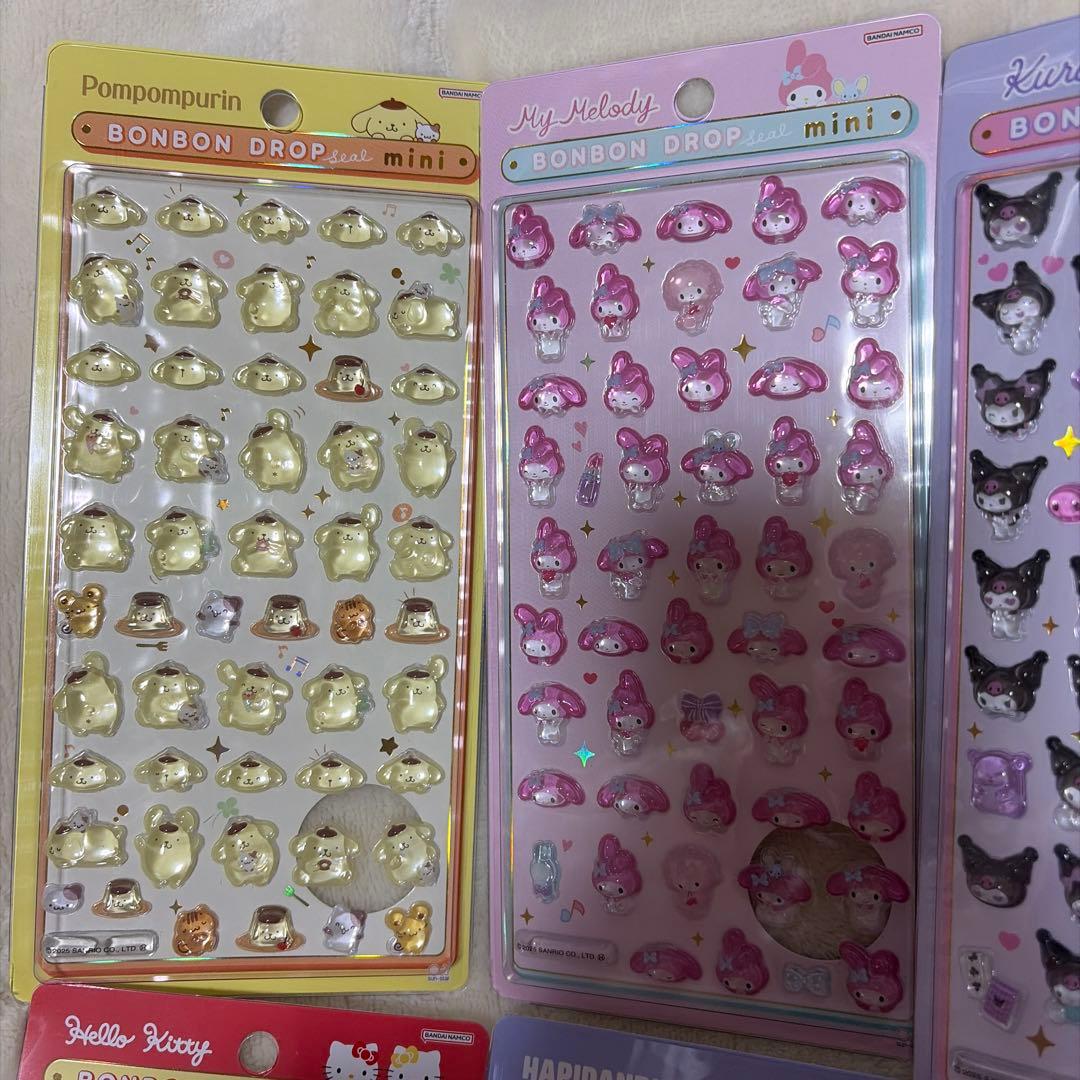 サンリオ　ボンボンドロップmini キティ　ポムポムプリン　シナモン　クロミ