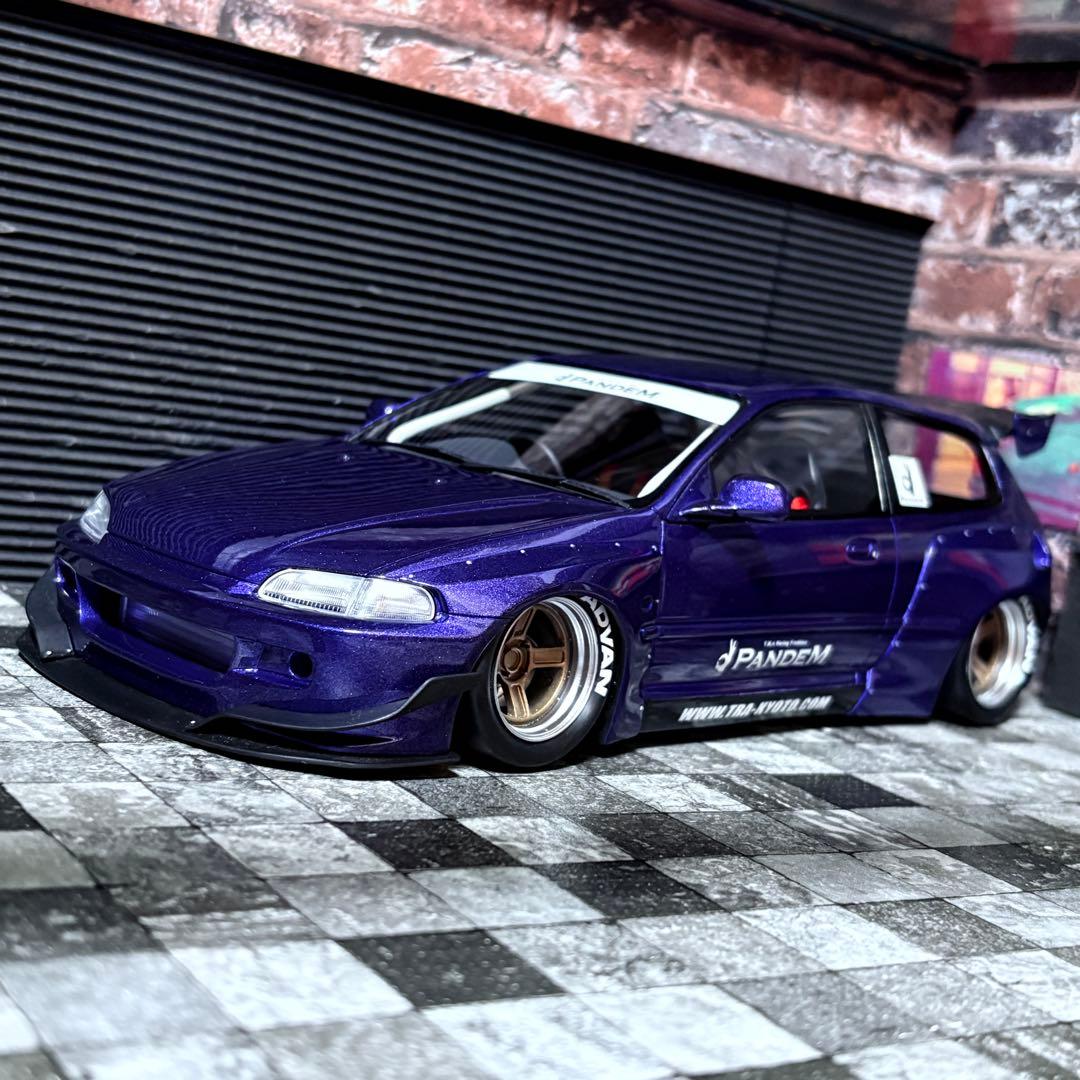 デカール加工品 1/18 ONEMODEL パンデム ホンダ シビック EG6
