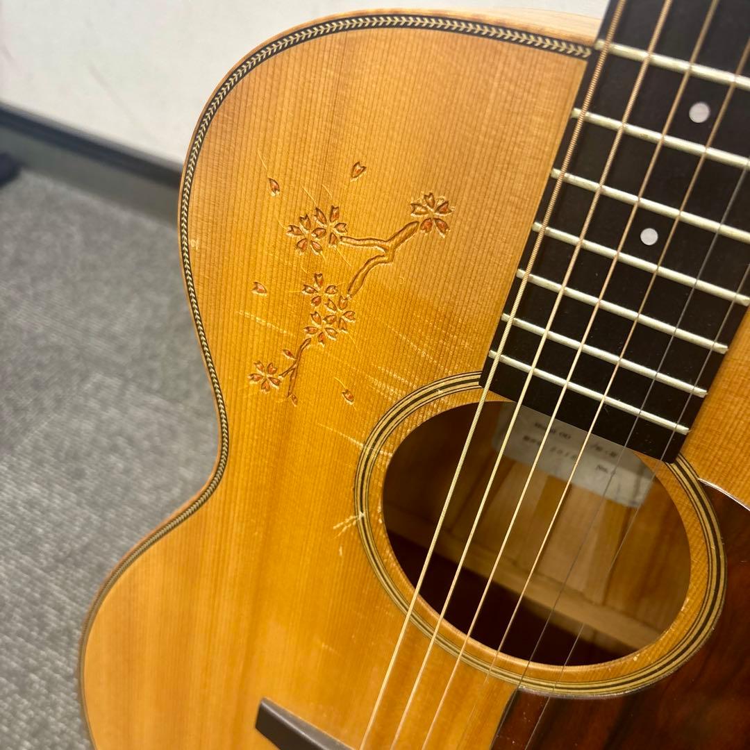 エゾ松・桜材のギター：工房yoshi（現：木の奏）製No.6