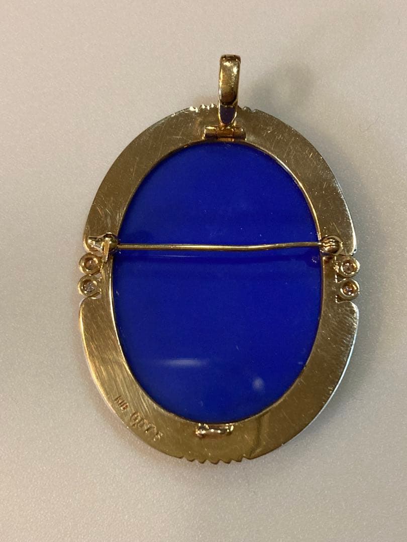 カメオブローチ K18 ダイヤ