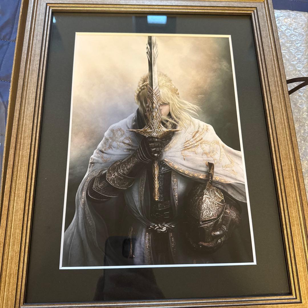 エルデンリング　額装入り高精彩アート『針の騎士、レダ』 複製原画