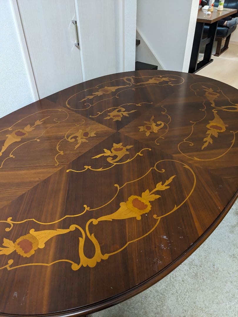 象嵌　ITALIA　イタリア製　Italy　ダイニングテーブル　アンティーク