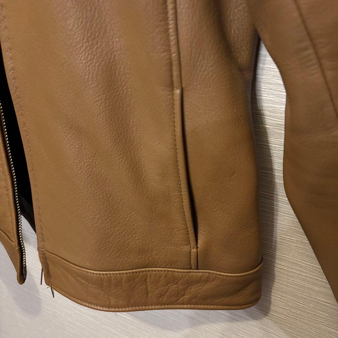 junhashimoto ZIP LEATHER SHIRTS ディアスキン