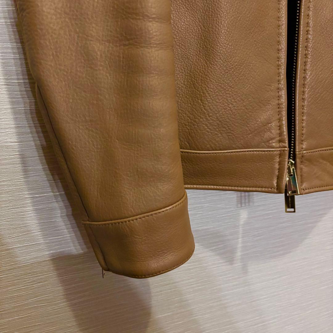 junhashimoto ZIP LEATHER SHIRTS ディアスキン