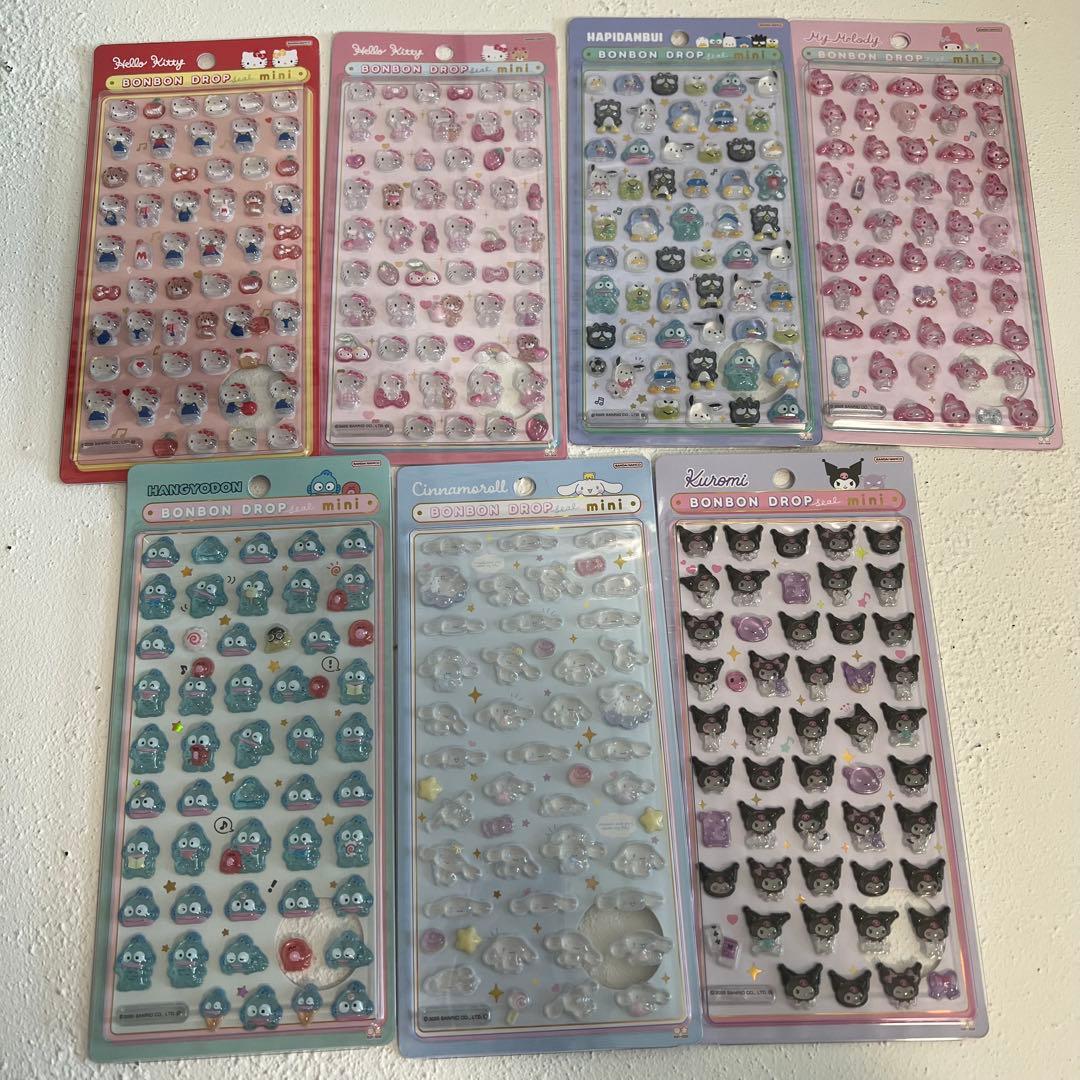 ボンボンドロップシール ミニ　サンリオ