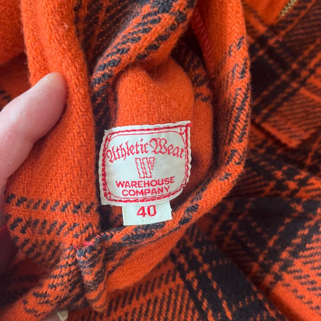 WAREHOUSE チェック　ウール　プルオーバー 40