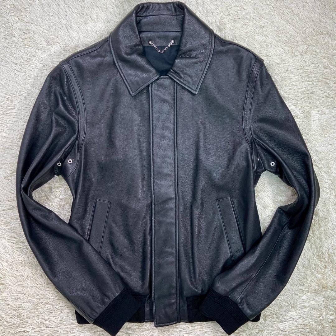 【最高級】LOUIS VUITTON ルイヴィトン シングル レザージャケット