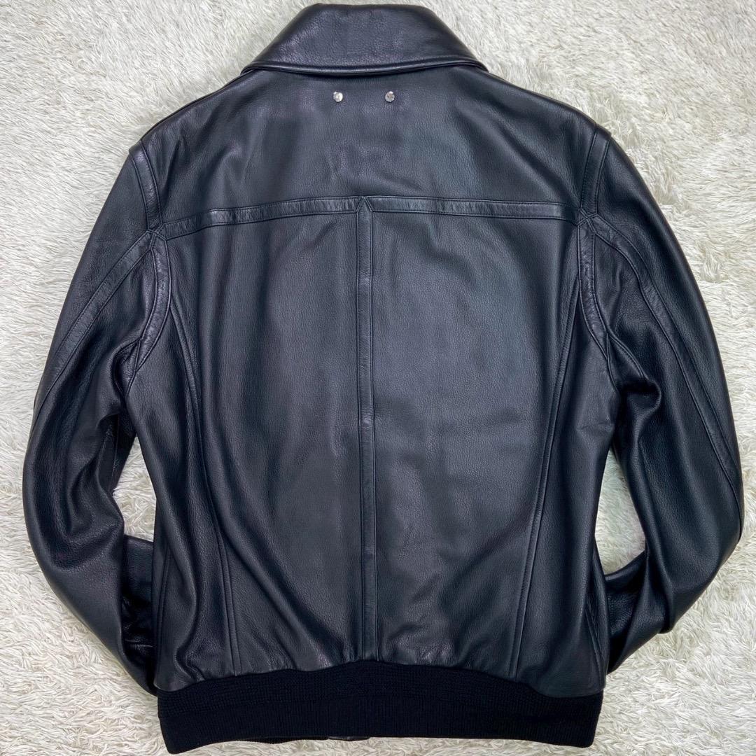 【最高級】LOUIS VUITTON ルイヴィトン シングル レザージャケット