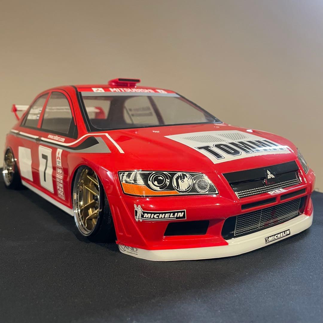 タミヤ　ランサーエボリューション　 1/10ラジコン　ラジコンボディ　ラリー