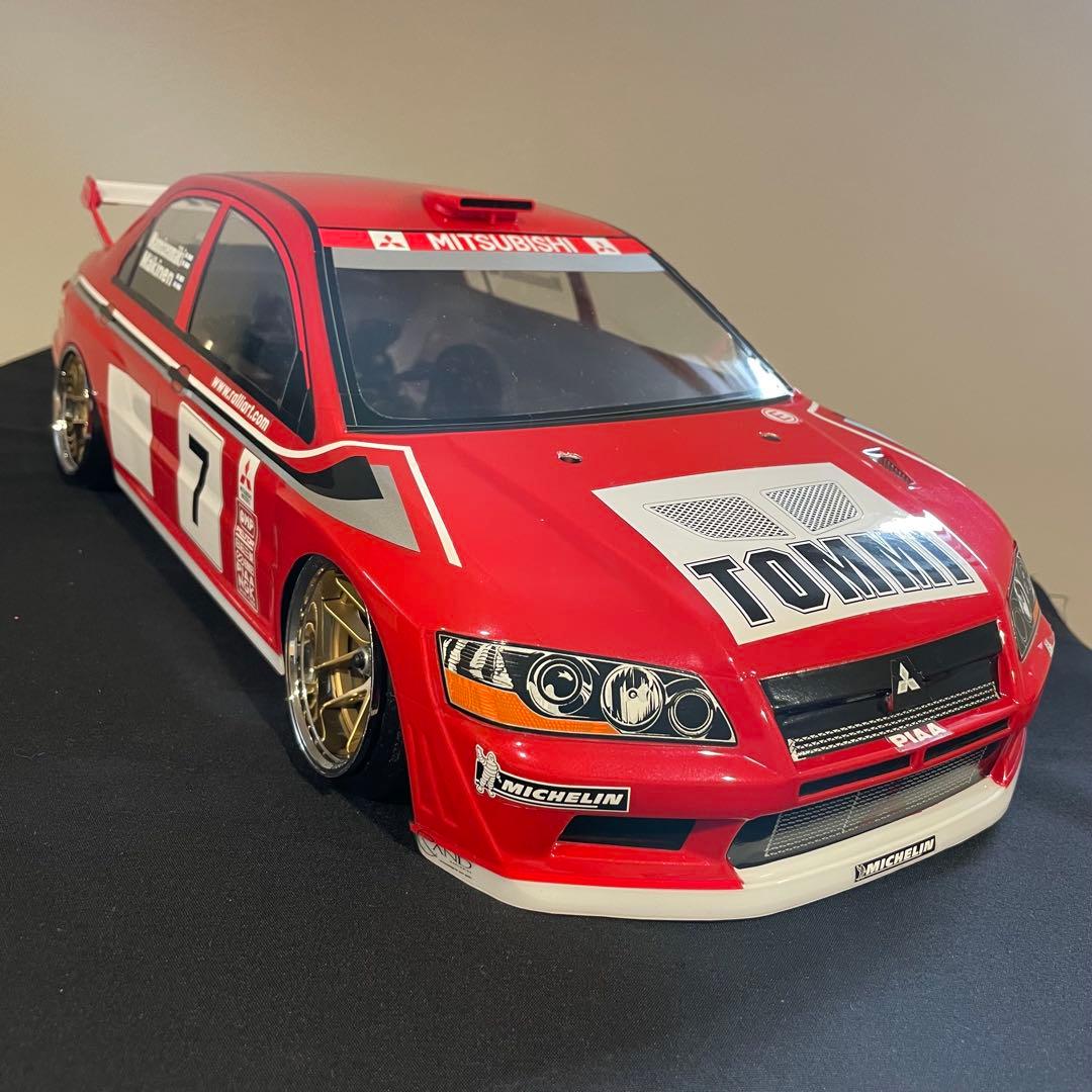 タミヤ　ランサーエボリューション　 1/10ラジコン　ラジコンボディ　ラリー