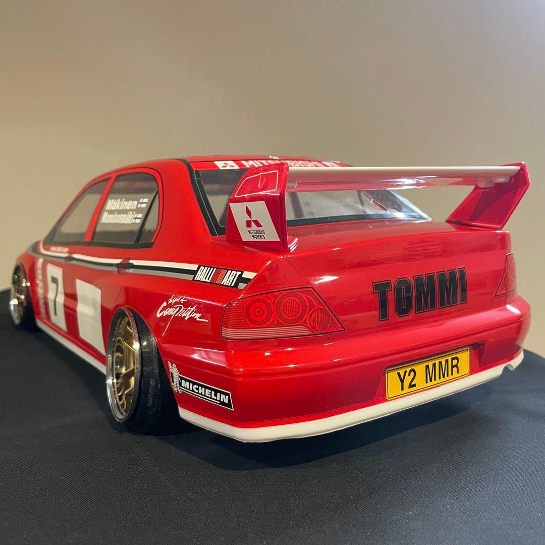 タミヤ　ランサーエボリューション　 1/10ラジコン　ラジコンボディ　ラリー