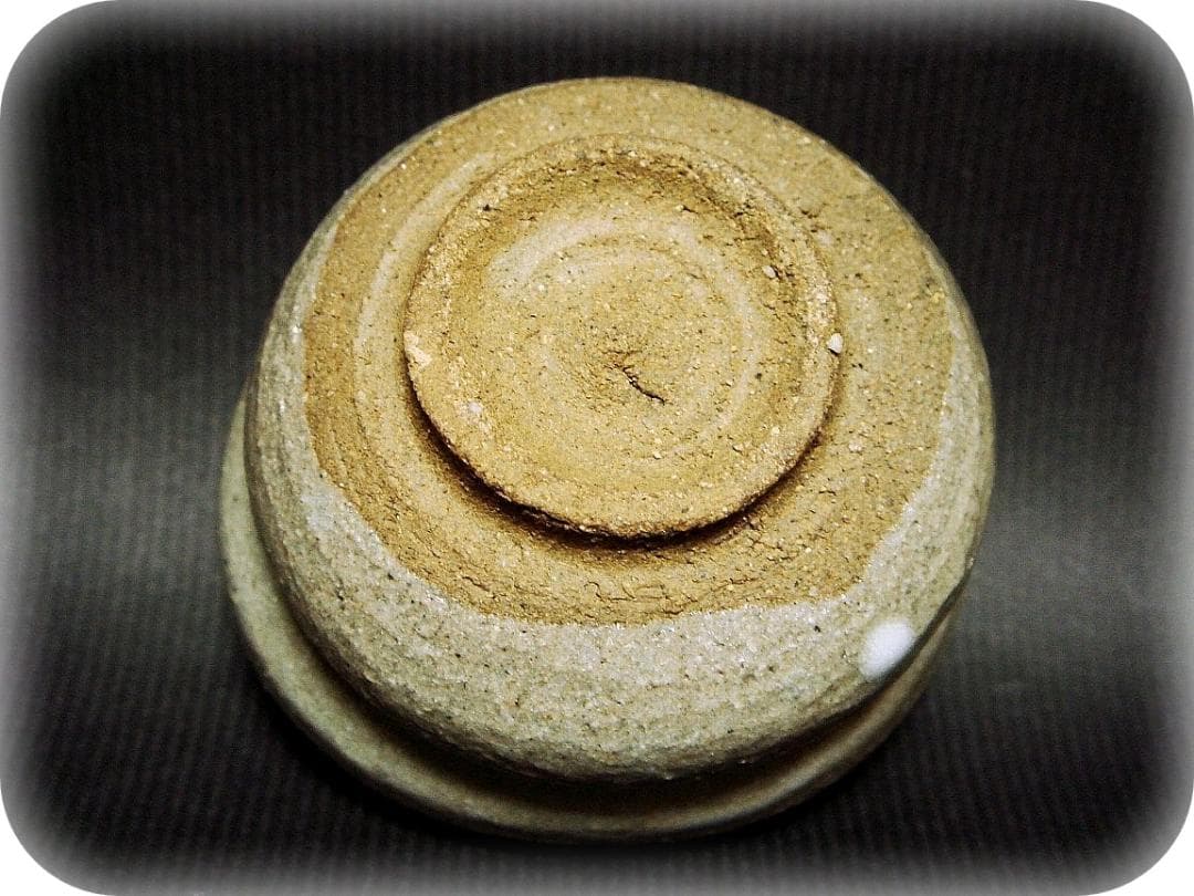 me408⑰『唐津 十字紋 ぐい呑』　/骨董品 古美術 古道具 アンティーク