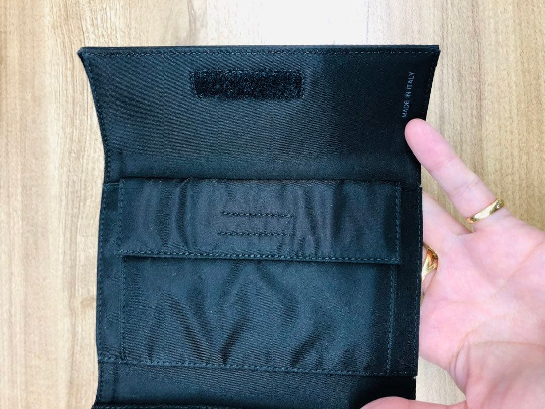 新品！ PRADA 3つ折り財布 ブラック