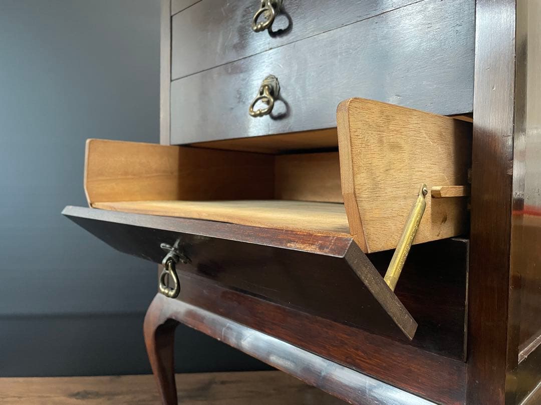 英国アンティーク　Fyne Ladye music cabinet オーク材