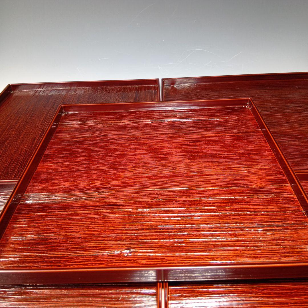 輪島塗　茶懐石膳　5枚　美品　共箱