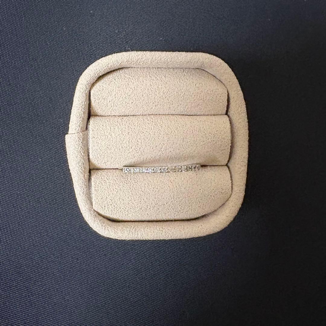 4℃ K18WG リング ハーフエタニティ　指輪　12号