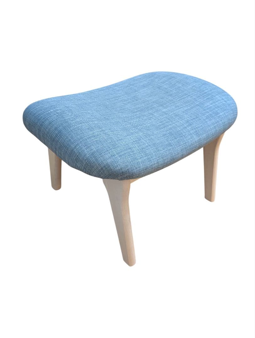 【美品】ニトリ オットマン ブルーグレー スツール NITORI