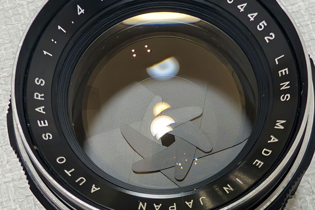 auto sears オートシアーズ 55mm f1.4 大口径オールドレンズ