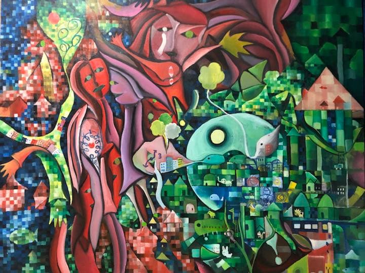 街 人 油彩 F50 usafilm