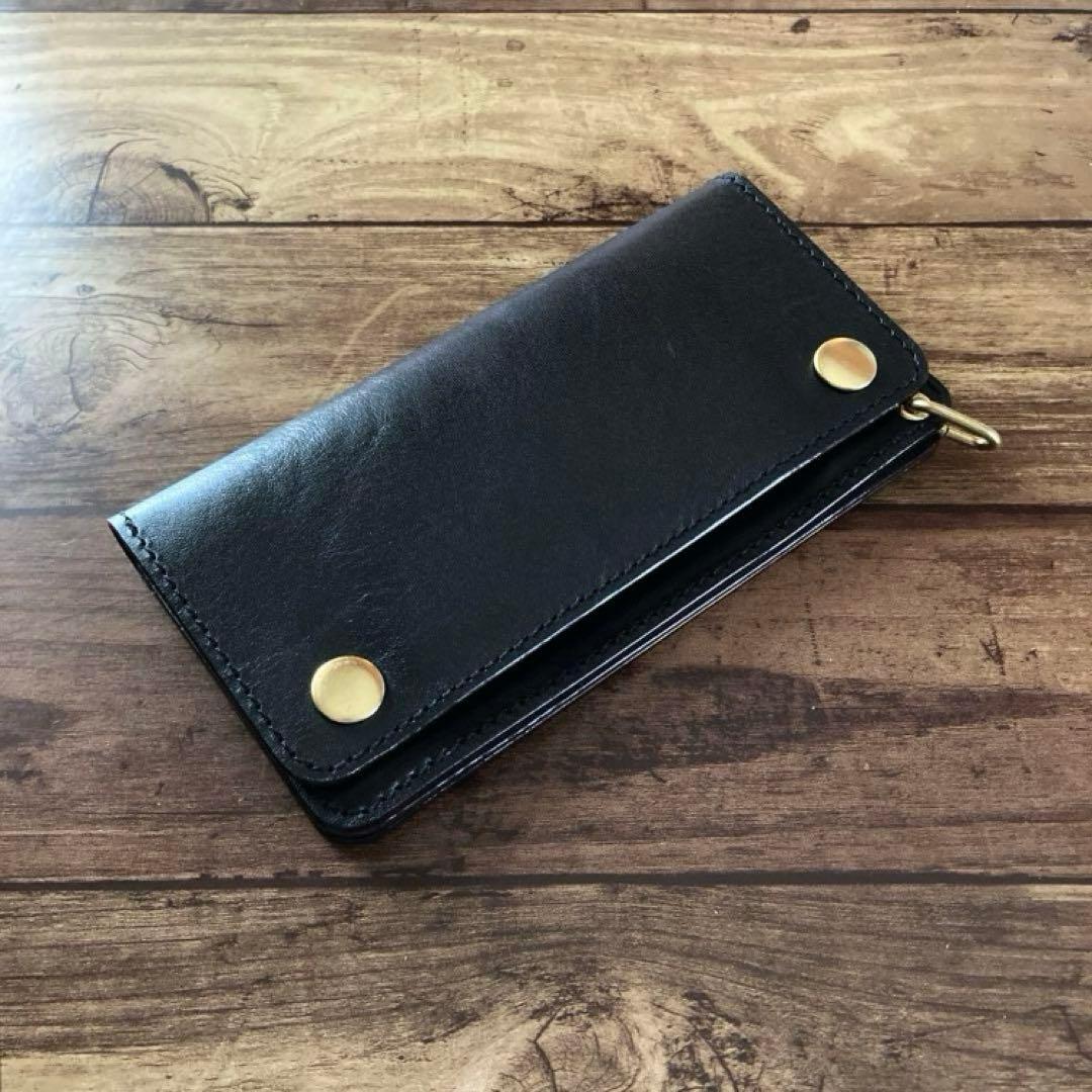 【T4】新喜皮革 ホースハイド トラッカーウォレット180（ロング）3層他