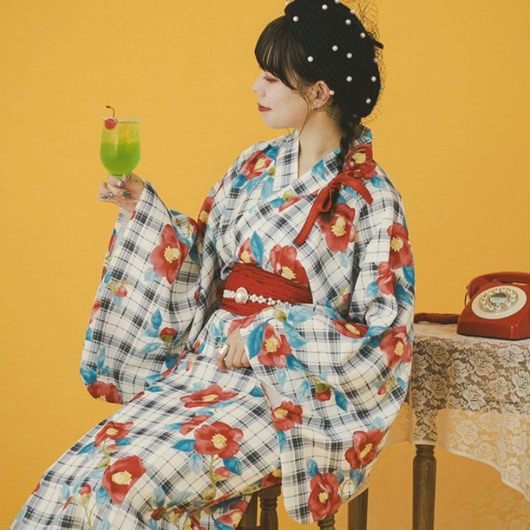 クティールとレトロ 2way 浴衣セット