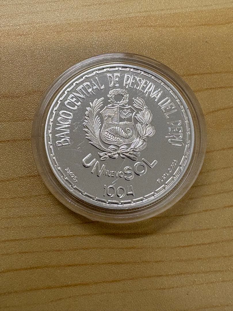 インカ以前のモチェ文化財 1ヌエボ・ソル銀貨 1994年 KM311 プルーフ