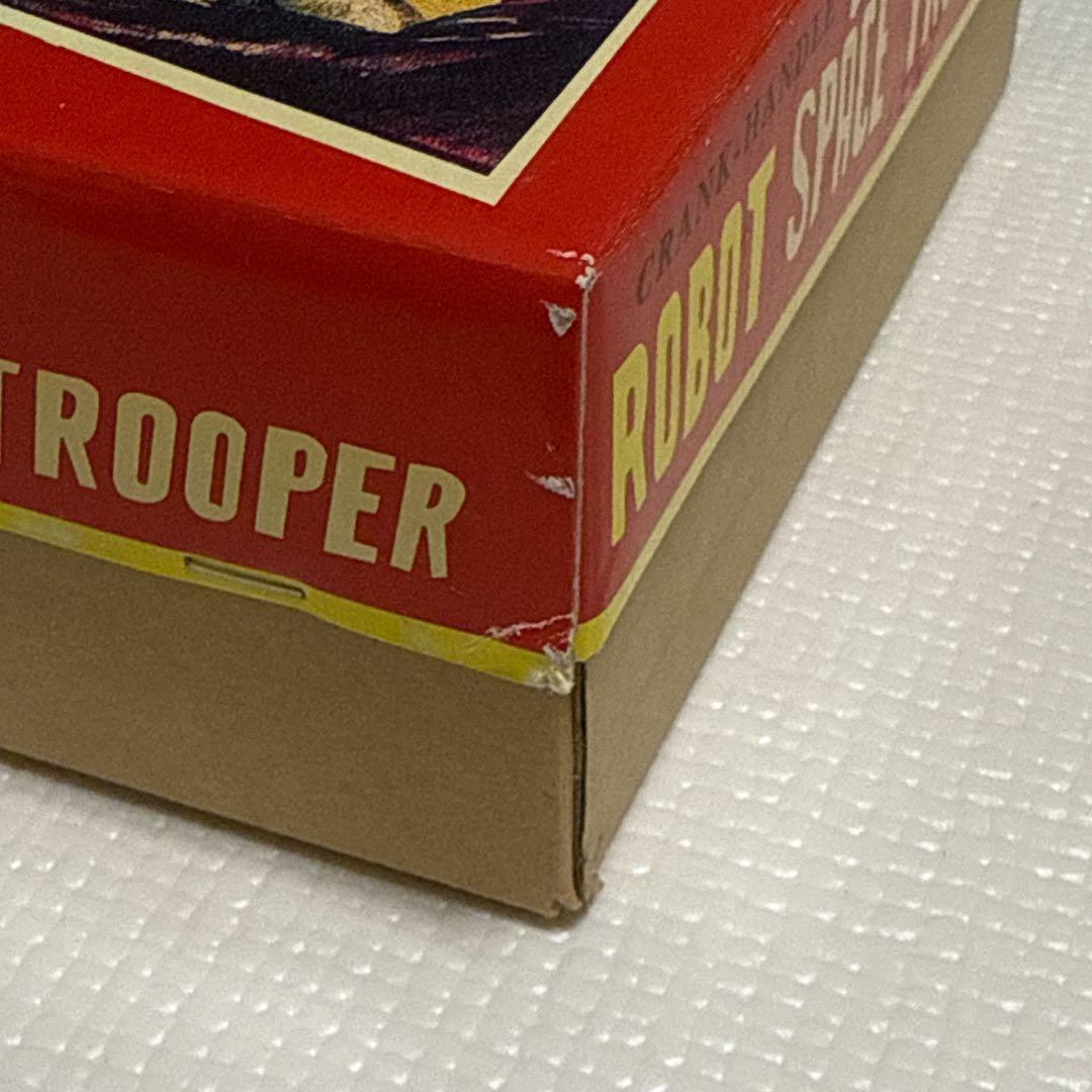 ロボット スペーストルーパー 赤　ブリキロボット