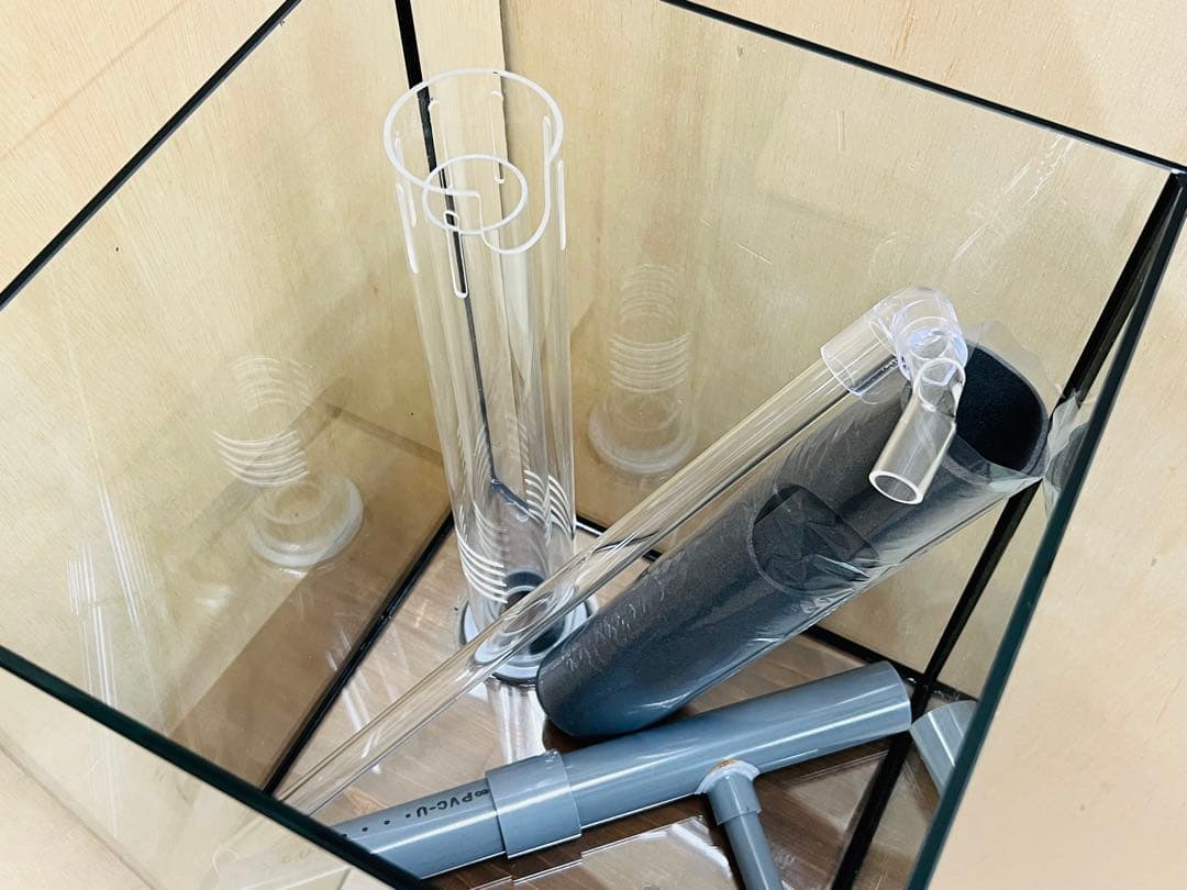 １セット限定300ｘ300ｘ400オールガラスオーバーフローセット