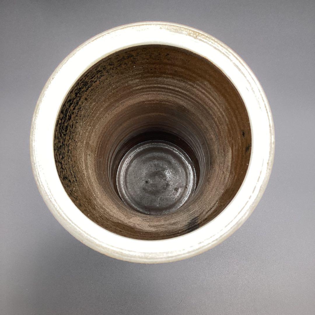 小石原焼　花入れ　杵型　刷毛目花入　箱無し