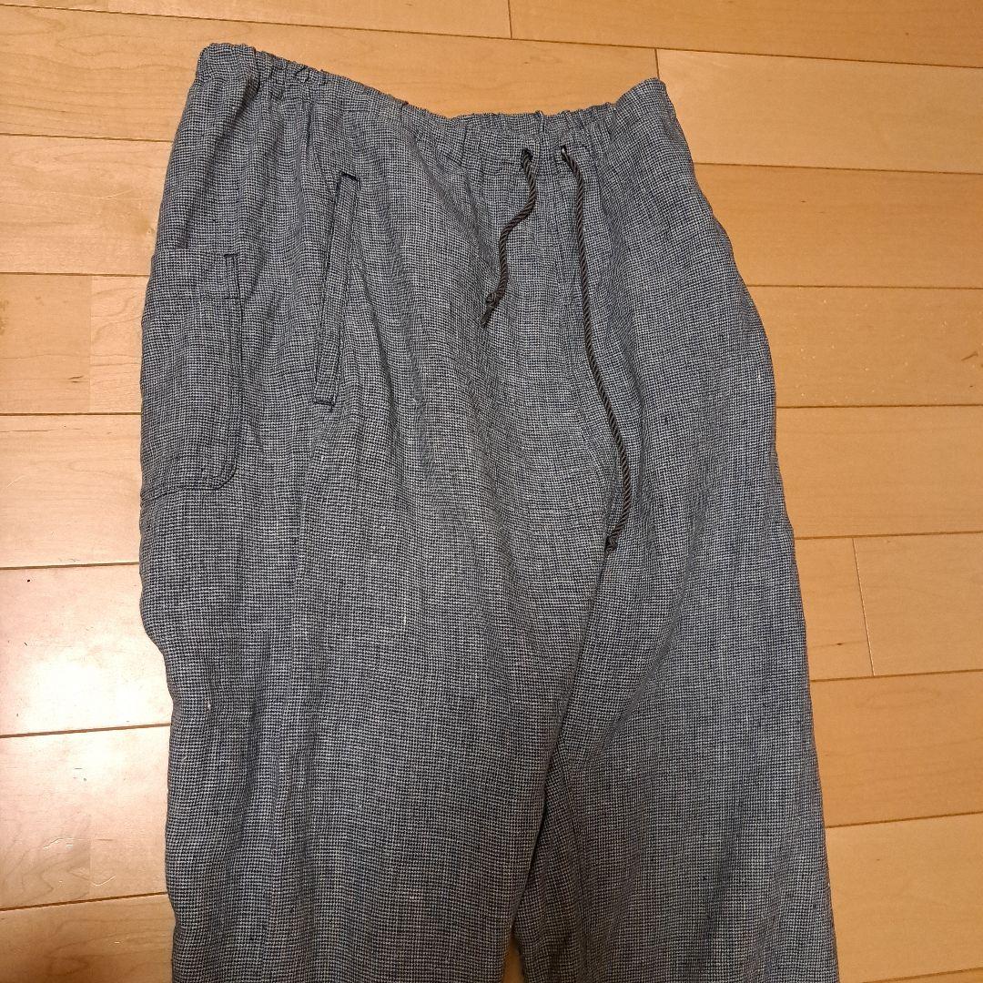 ARTS&SCIENCE チェックリネンパンツ