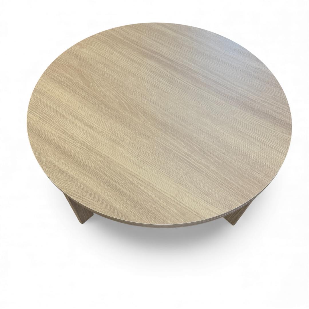 Rita 直径85cm【訳あり新品】円形こたつテーブル オーク調