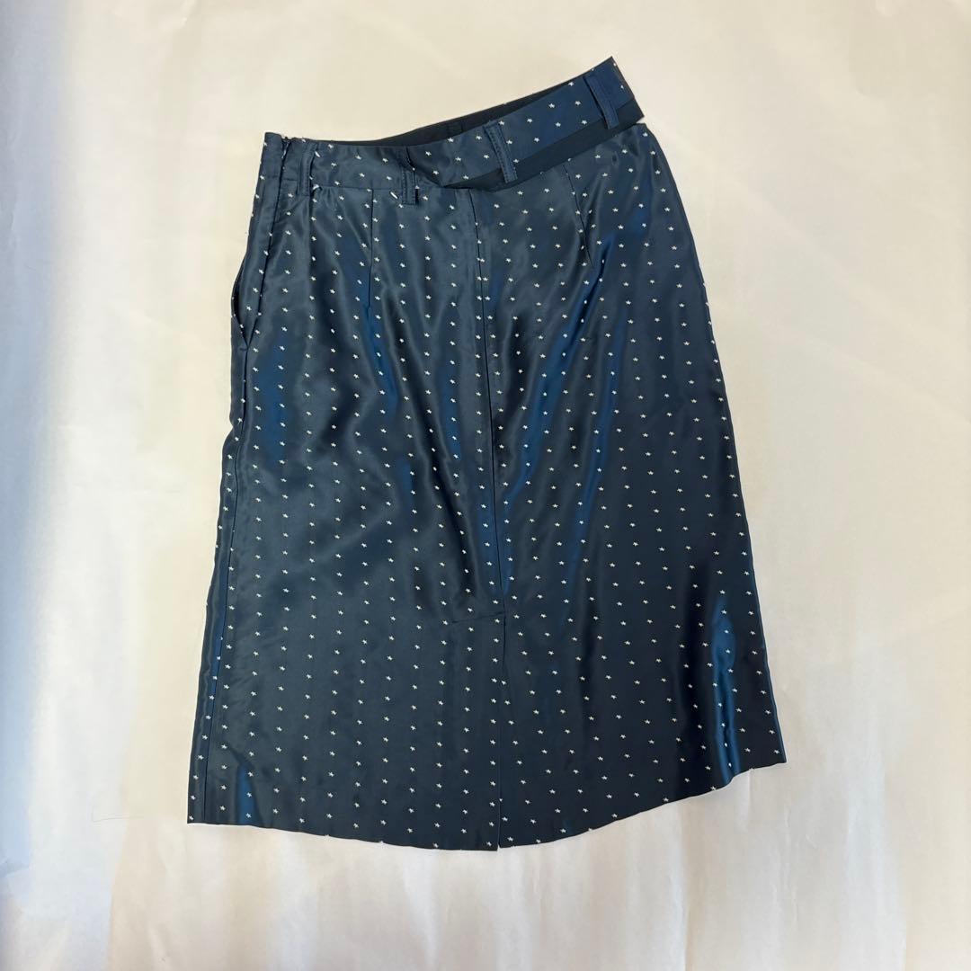 martin margiela 星柄タイトスカート ネイビー