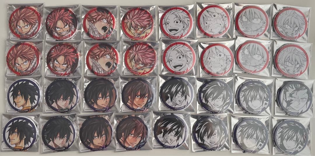 フェアリーテイル　プリンセスカフェ　ナツ　グレイ　缶バッジ